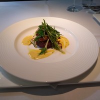 エルルカン・ビス - 焼白子と紅芋マッシュ