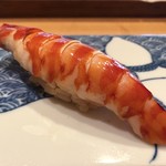 一心鮨 光洋 - 漬けの車海老は名物？楽しみな一品なんです。