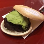 一心鮨 光洋 - 抹茶と餡子の最中でした。