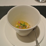 リストランテ カノフィーロ - ハマグリとサフランのジェラティーナ