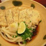 かしわ天ぶっかけうどん　950円