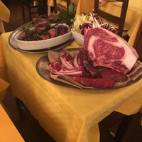 ラ・ビスボッチャ - ワゴンでの食材紹介