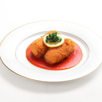 ズワイ蟹のクリームコロッケ トマトソース