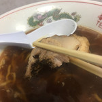 春野屋食堂 - ホロホロチャーシュー かなりの厚さ