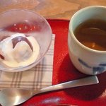 やさしいデザートつきもうれしい