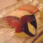 こう一 - 握り（車海老・鯛・しめ鯖・玉・烏賊・トロ・さより）