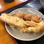 麺処 綿谷 - ちくわ天と鳥天串_2019年3月