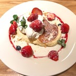 ヨーキーズブランチ 神戸元町店 - あまおうパンケーキ（1,500円）_2019年3月