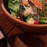 銀しゃり 焼肉 直球 カルビ - サラダ