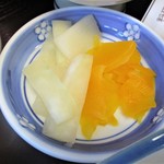 料理旅館 かとう - とう吉弁当 900円（税込）の 香物。　　　　　2019.03.02