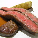 レストラン メルキュール - 黒樺牛（くろかばうし）ザブトンのソテー　マルサラソース