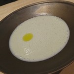 食堂へりていじ - 地物ふきのとうのスープ