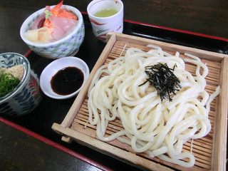 Mitsuba - ざるうどんとミニ海鮮丼