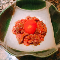 うしごろ 貫 恵比寿本店 - 極上赤身肉のたたきユッケ 1200円