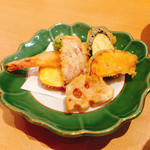 鯛のたい - 天麩羅盛り合わせ