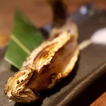 俺の割烹 炉ばた - イワナの原始焼き