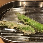 てんぷら 深町 - アスパラ