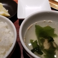 焼肉 いのうえ 吉祥寺店 - ランチのご飯とスープ