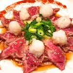 えびすジンギスカン 海月別邸 御羊邸 - アイスランドラムのタタキ