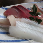 イザリcafe - 刺身アップ