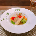 創作イタリアン Gemelli - イベリコ豚ホホ肉と大根の煮込み ジェノベーゼ添え