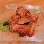 比内地鶏本格焼酎 海舟 - 大山鶏 レバタタキ