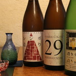 Oku yuki - 日本酒も定番のものからちょっと風変わりなものまで。色々と呑み比べてみてください。