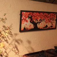 おくゆき - 店内各所には季節の手ぬぐいが。お料理以外からも季節を感じてくださいませ。