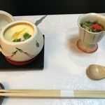 舞膳 - 茶碗蒸しとナマコの酢の物