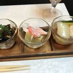 舞膳 - 先付け三種盛