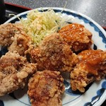 光玉母食堂 めし しんちゃん - 3種のからあげ定食