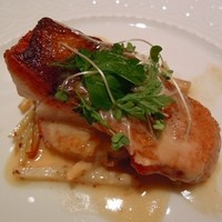 カランドリエ - 沼津のメバル,ガレット　中にはゴボウ　ソースは白ワイン風味