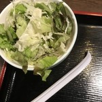 宮崎郷土料理 どぎゃん - どぎゃん 燕三条背脂ラーメン  ランチのサラダ？