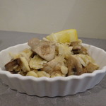 ピルグリム - 打ち豆とマッシュルームのレモンバター和え