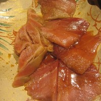 焼うお いし川 - 本鮪大トロ×2、中トロ×4（1枚焼いた後）