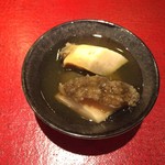 鮨菜 和喜智 - 蒸鮑肝しゃりあんかけ