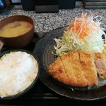 旬魚介×串揚げ　Kushi‐Toria M’s - ロースカツランチ＋豚汁