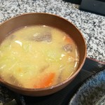 旬魚介×串揚げ　Kushi‐Toria M’s - 麦味噌の豚汁