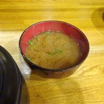 利久 - ランチ：天丼（味噌汁）