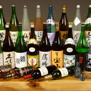 日本酒和燒酒的名酒種類豐富!和料理一起品嘗