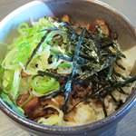 拉麺 汁力 - 『ねぎ豚飯』320円。