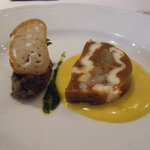 手長海老・穴子・ヒラメを詰めたブイヤベーステリーヌ