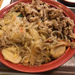 すき家 - 牛すき焼き丼 ごはん大盛 アップ