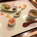 手打ち蕎麦とフレンチの やな木 - ＜2011年11月＞アミューズ盛り合わせ