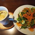 エーピージー カフェ - 茶碗蒸し・サラダ（うどんランチ）