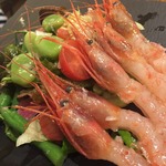 Bacaro de CINGHIAL - 甘エビと色々豆のサラダ