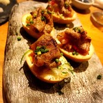 酒肴 北斎 - スキヤキエッグ