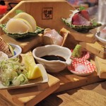 福岡 炉端もん - 刺身盛り合わせ