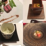 十勝川温泉 三余庵 - 焼き物（十勝牛ロースト良い）・温物・進肴・口直しの柚子シャーベット