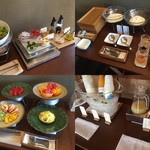 十勝川温泉 三余庵 - 朝食ビュッフェ。ガツガツ取る人いないよw